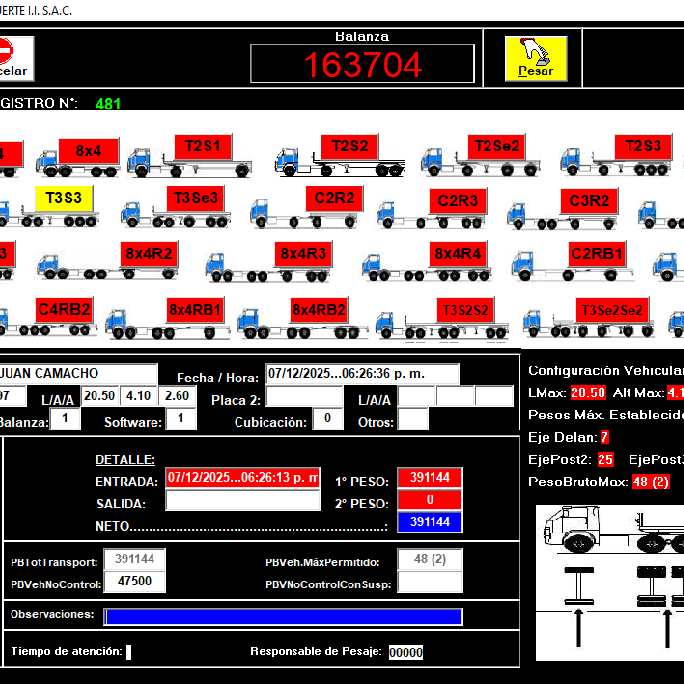 Software de Pesaje